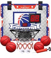 EagleStone Kids Indoor Basketball Hoop, 4 Balls