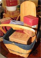 COLLECTION OF LONGABERGER BASKET & POTTERY