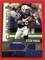 2004 UD Peyton Manning GU Jersey Card