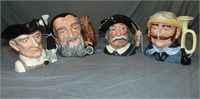 (4) Royal Doulton Toby Mugs