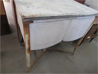 Galvanized Double Laundry Tub with Lid
