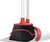 BROOM AND DUSTPAN SET (RED, WHITE)
