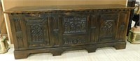 Stunning Neo Gothic Tracery Carved Oak Sideboard.