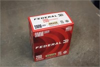 (200)RNDS Federal 9MM 115GR FMJ Ammo