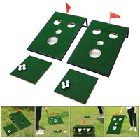 OOFIT Smiling Face Golf Cornhole Game with Chippin