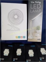 Slim folding LED lamp, smart touch strobe light
