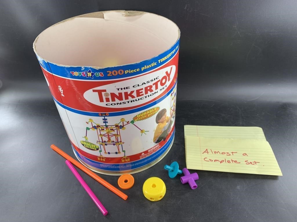 Tinkertoy construction set, almost complete