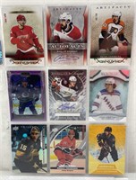 9x High End Hockey autographed cards