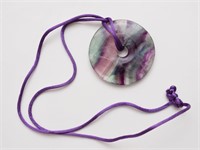 Tourmaline Disc Necklace