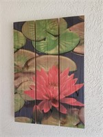 Lily Pad Wooden Artwork