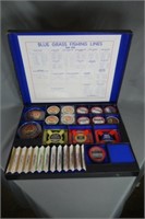 Blue Grass 1954 fishing lines sample box