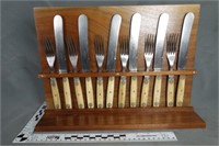 John Primble knife and fork set