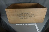 Wooden shipping box for Blue Grass ball bearings