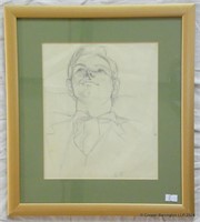Lucian Freud Pencil Drawing of Dad