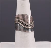 STERLING Silver Modernist Ring