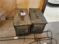 TWO VINTAGE AMMO CANS