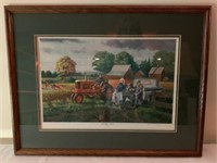 Grandpa's Farm Framed Double Matted Print