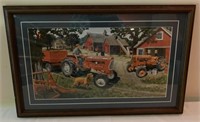 "Farm Yard Partners" AC D15 Tractor Farm Print