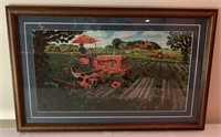 "Allis Farming" AC WD45 Tractor Farm Print
