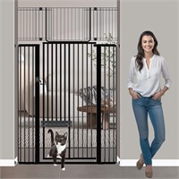 Extra Tall Cat Gate 37.8-43.31 Black