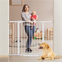 ABOIL 36' Extra Tall Baby Gate  29-48 Wide BLACL