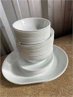 Plain White Corelle Dish Lot