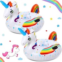 2 Pcs 60" Winter Inflatable Snow Tube, Unicorn