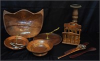 Group of Vintage Wood Serving & Table Ware