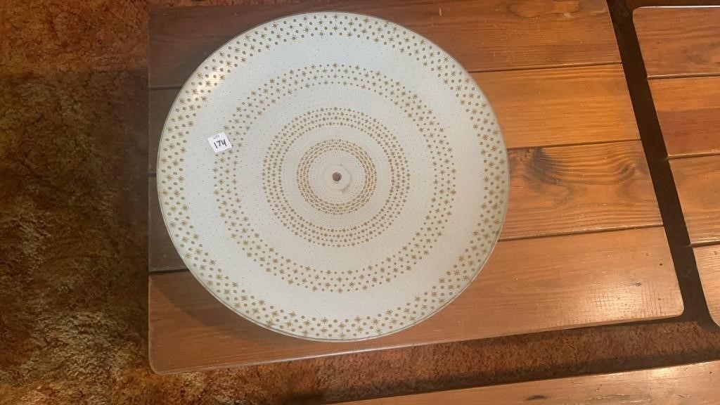 White and Gold Lamp Shade