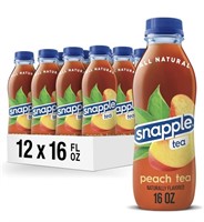 BB 3/18/24 12 pk Snapple Peach Tea, 16 fl oz