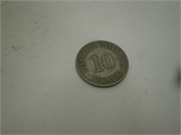 German Coin, 1903 Deutsches 10 Reich