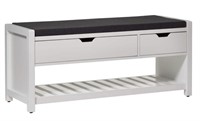 CANVAS OVERBROOK ENTRYWAY BENCH, WHITE