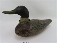 Early Wood Carved Duck Decoy - 17" Long