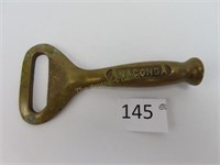 Anaconda Brass Bottle Opener - 5.5" Long