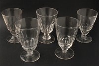Four Victorian Wine Glasses,