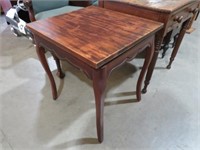 SOLID WOOD TABLE WITH LAZY SUSAN ROTATING TOP