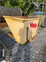 Used Hopper Dumpster W/ Fork Inserts