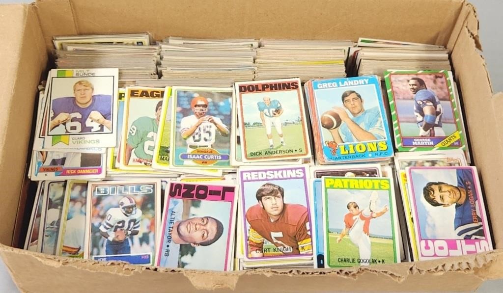 2000+\- 1970's & 80's Topps Football Cards