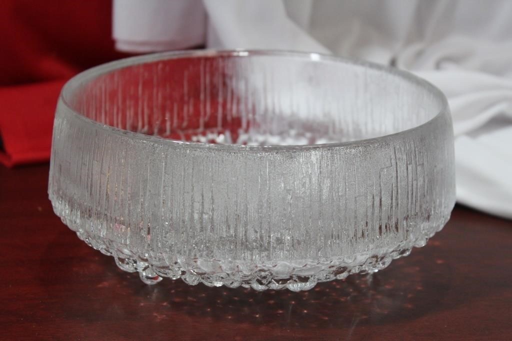 An Unusual Form Crystal Bowl