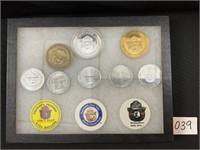 Commemorative Coins in Display Case