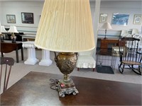 Brass Cherub Lamp