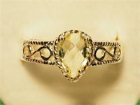 $160. S/Silver Green Amethyst Ring
