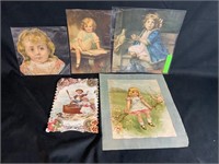 Collection Antique Illustrations of Little Girls