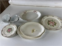 Floral dishes