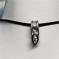 Sterling Silver Cubic Zirconia Pendant