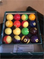 Aramith Pro Pool Balls in box