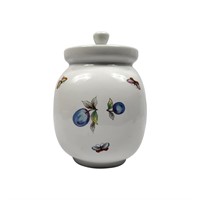 Canister - Fruit & Butterfly with Lids Ceramic