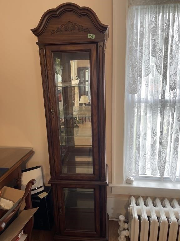 Display cabinet 20 x 12 x 74.5”t