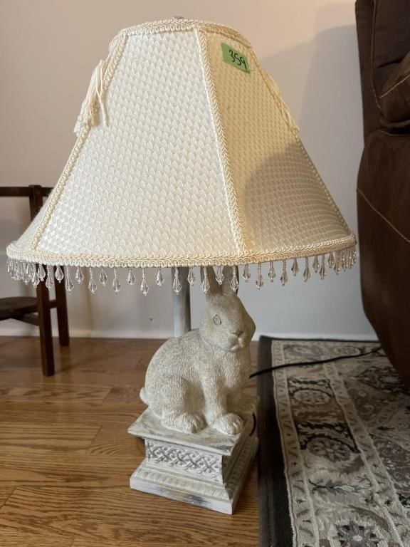 Bunny lamp 25”t