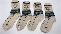 4pr Nwot New Hanukah Theme Socks Ladies
